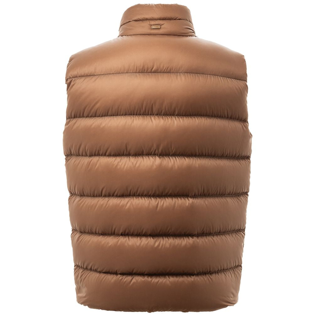Herno Brown Polyamide Sleveless Jacket