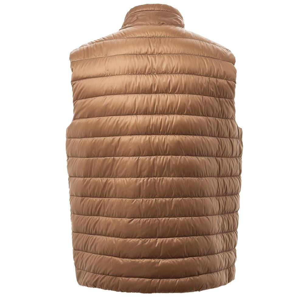 Herno Brown Polyamide Sleveless Jacket