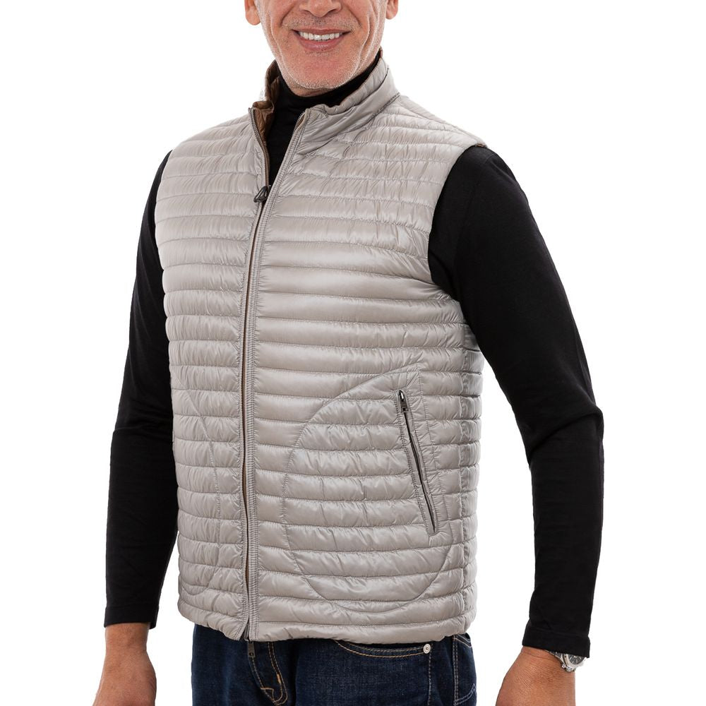 Herno Brown Polyamide Sleveless Jacket