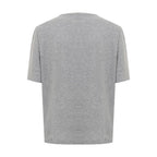 Dsquared² Elegant Gray Cotton Top for Women