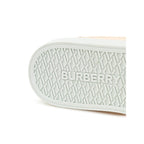 Burberry Pink Leather Low Top Sneakers