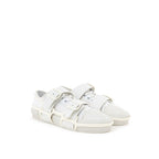 Burberry White Cotton Athletic Sneakers