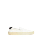 Saint Laurent White Cotton Low Top Sneakers