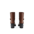 Burberry Brown Leather Ankle Boots