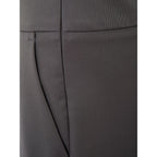 Lardini Chic Gray Wool Trousers for Sophisticated Style