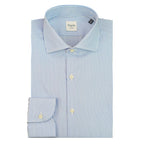 Bagutta Light Blue Cotton Men Shirt