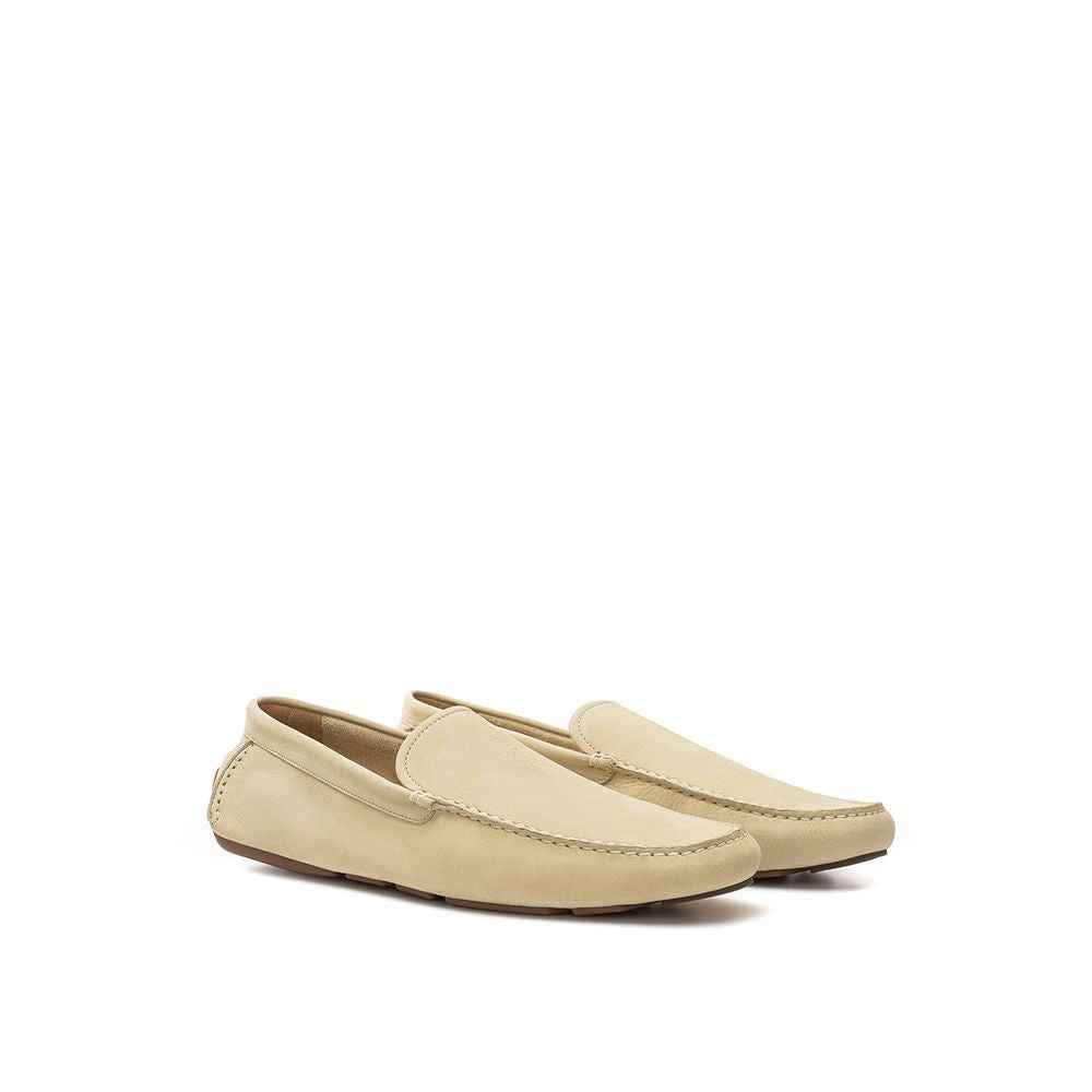 Bally Beige Leather Moccassin
