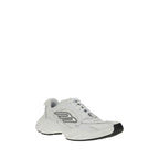 Balenciaga White Calf Leather Bos Taurus Athletic Sneakers