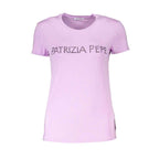 Patrizia Pepe Purple Organic Cotton Women T-Shirt