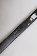 Dolce & Gabbana Black Leather Metal Buckle Classic Belt