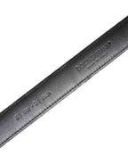 Dolce & Gabbana Black Leather Metal Buckle Classic Belt