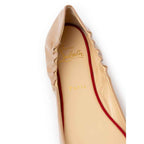 Christian Louboutin Beige Patent Leather Ballet Flat
