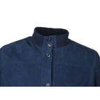 Emilio Romanelli Blue Calfskin Men Bomber Jacket