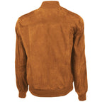 Emilio Romanelli Brown Calfskin Men Bomber Jacket