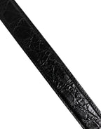 Dolce & Gabbana Black Alligator Leather Bag Shoulder Strap
