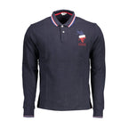U.S. POLO ASSN. Blue Cotton Men Polo Shirt