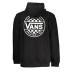 Vans Black Cotton Men Sweater with Hood and Zip Pockets