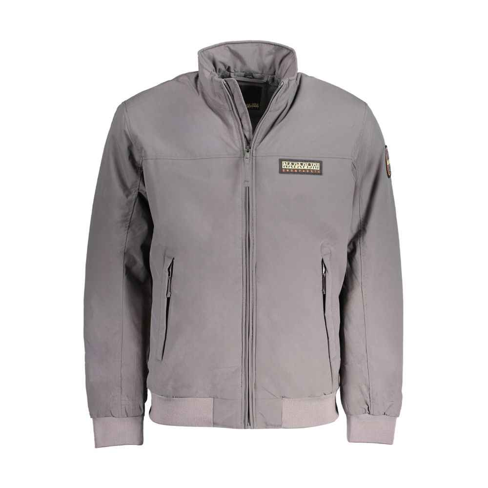 Napapijri Gray Polyamide Men Jacket
