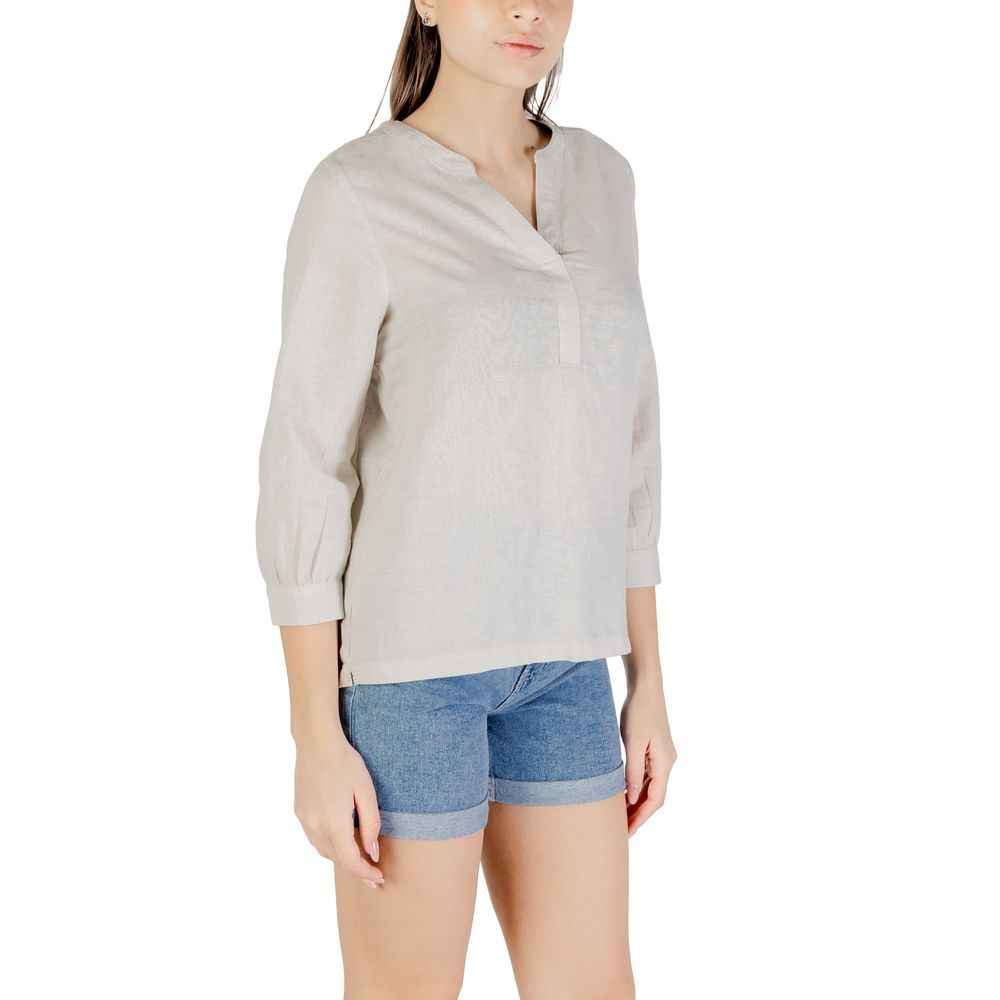 Street One Beige Linen Blouse