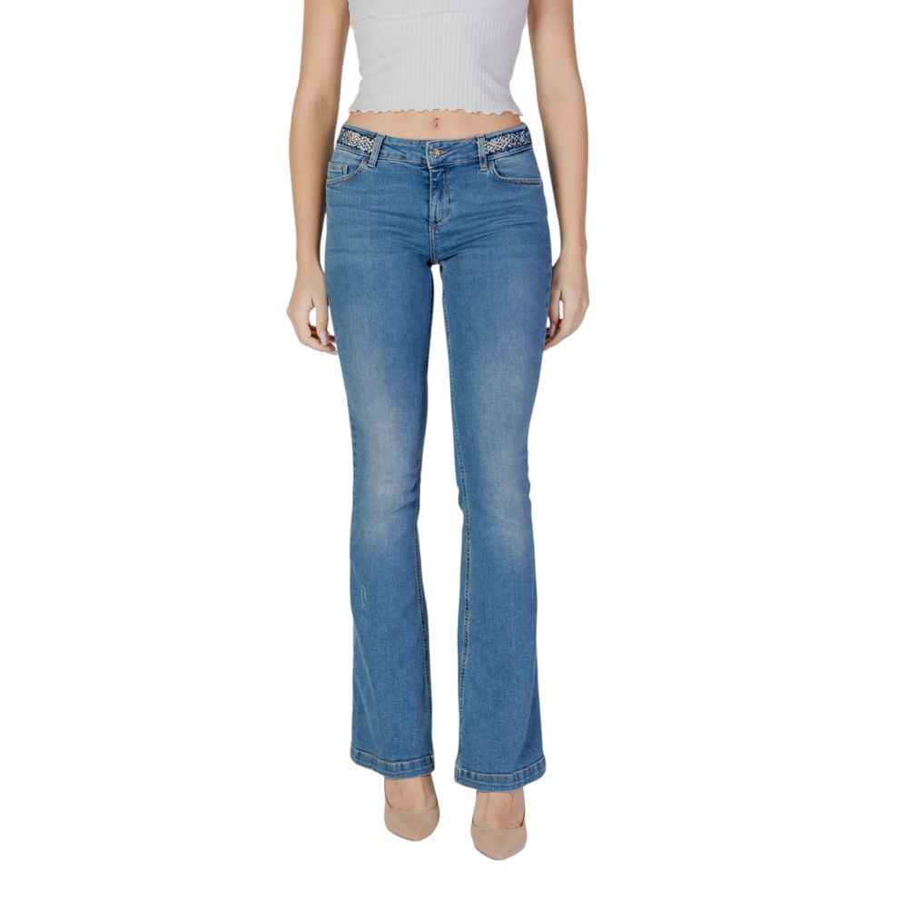 Liu Jo Light Blue Cotton Bootcut Jean