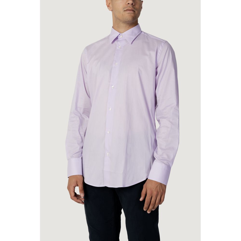 Liu Jo Purple Cotton Dress Shirt