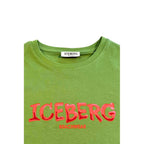 Iceberg Green Cotton Men T-Shirt