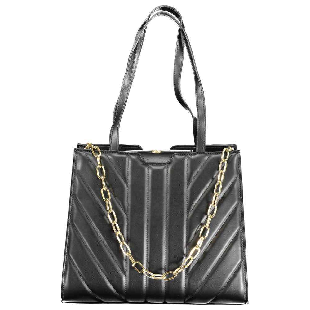 Mario Valentino Black Polyethylene Handbag