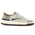 D.A.T.E Beige Leather Sneaker