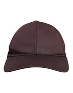 Dolce & Gabbana Brown Cotton DG Crown 6 Panels Baseball Cap