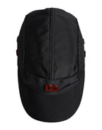 Dolce & Gabbana Black Nylon Logo 6 Panels Baseball Cap
