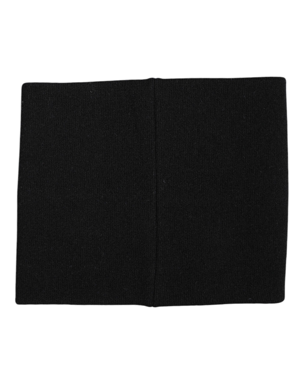 Dolce & Gabbana Black White Logo Print Knitted Neck Warmer Scarf