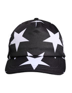 Dolce & Gabbana Black Star Print Polyester Baseball Cap