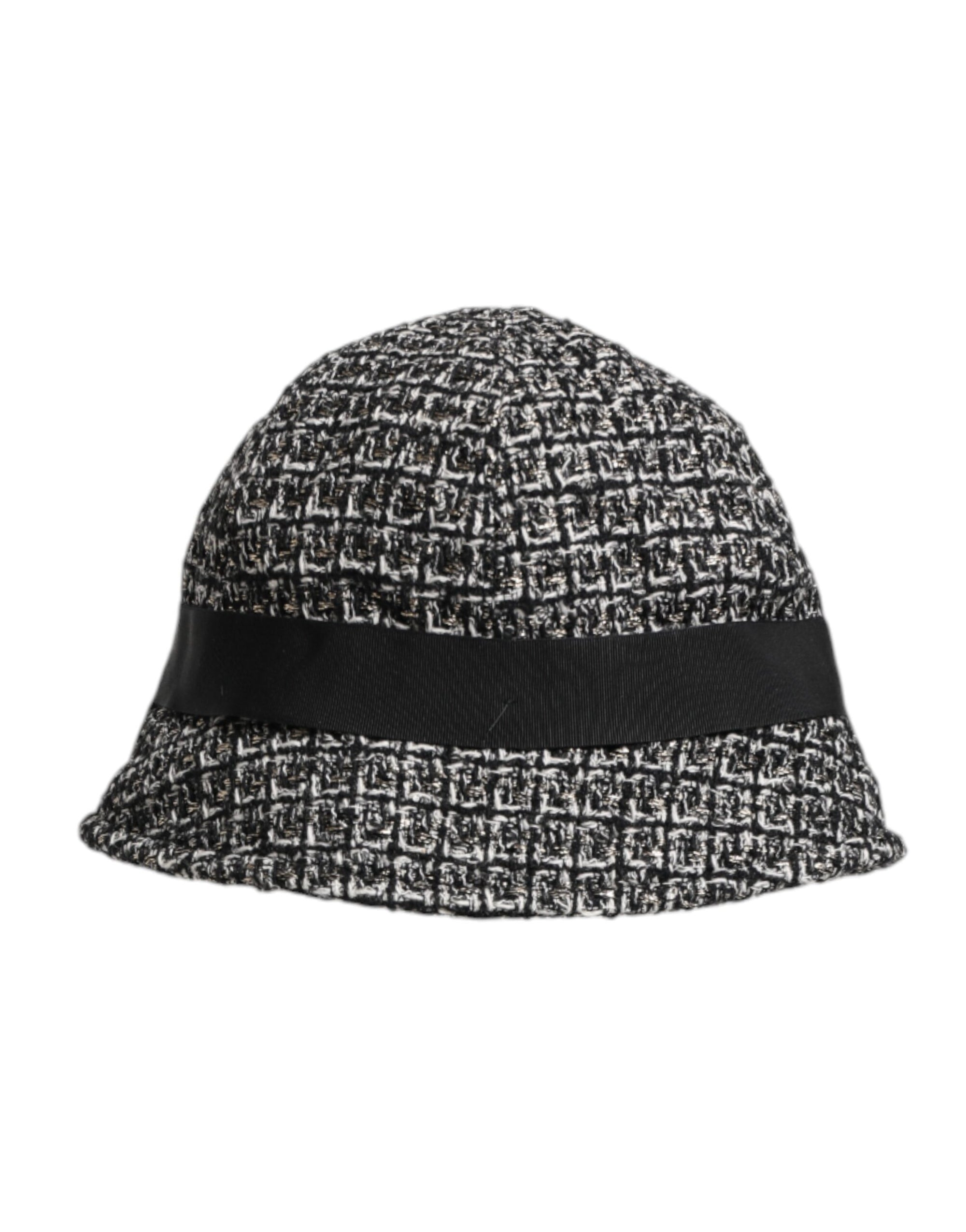 Dolce & Gabbana Black Cotton Blend Bucket Hat