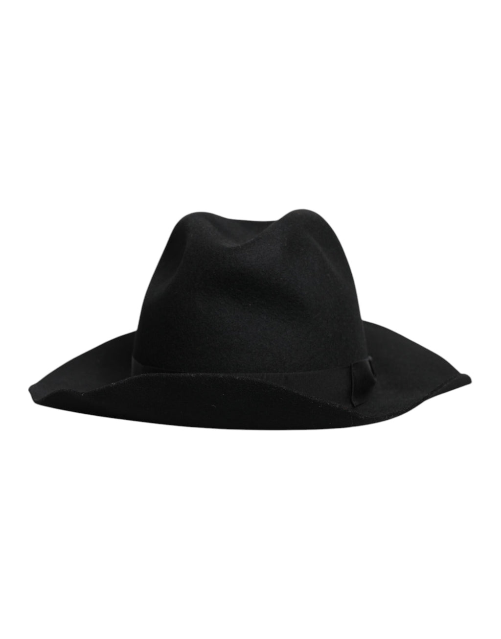 Dolce & Gabbana Black Wide Brim Trilby Fedora Hat