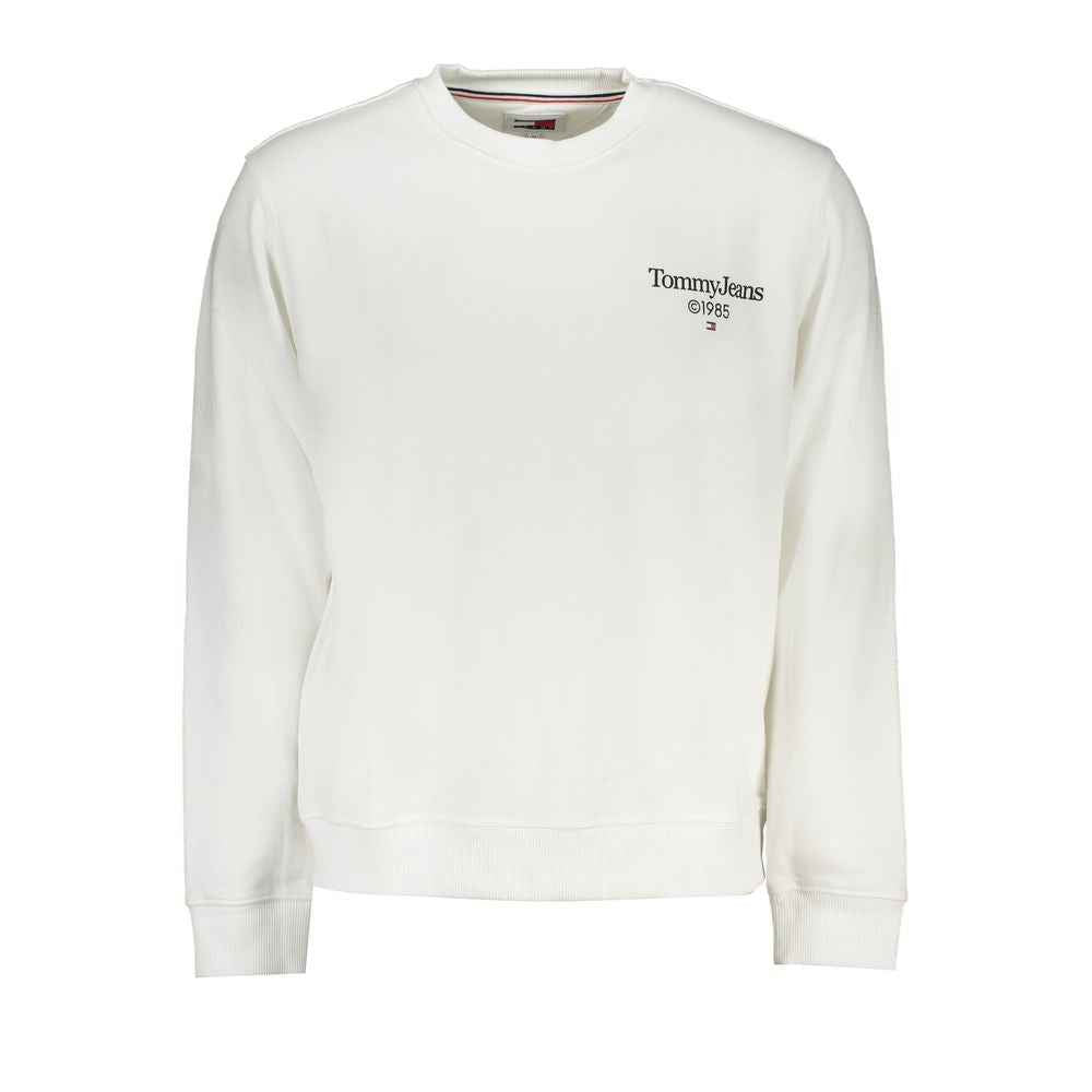 Tommy Hilfiger White Cotton Men Sweater