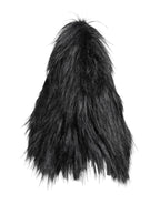 Dolce & Gabbana Black Acrylic Fur Womens Bucket Hat