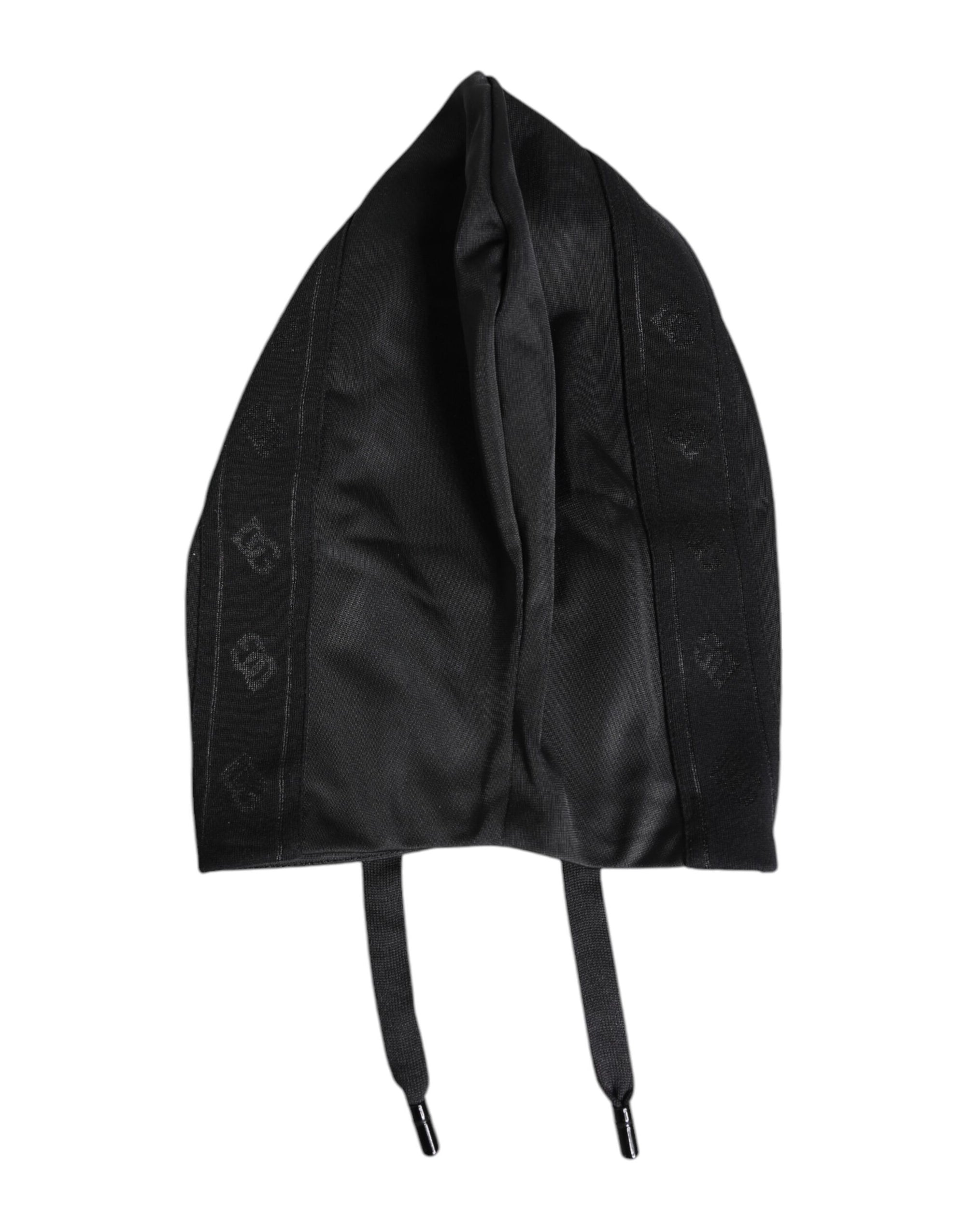 Dolce & Gabbana Black Polyester Whole Head Wrap Hat