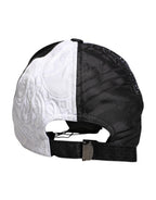 Dolce & Gabbana White Black Polka Dot Feathers Baseball Cap