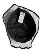 Dolce & Gabbana Black Nylon PVC DG Logo Bucket Hat