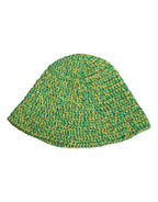 Dolce & Gabbana Green Cotton Crochet DG Logo Bucket Hat