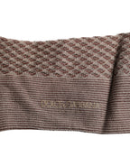 Dolce & Gabbana Brown Solid DG Logo Mid Calf Men Socks