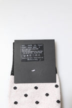 Dolce & Gabbana Gray Viscose Stretch Dotted Socks