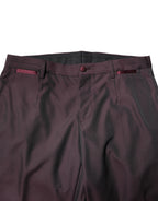 Dolce & Gabbana Maroon Single Breasted Formal 2 Piece Suit