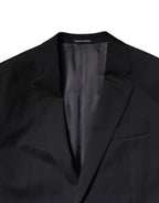 Emporio Armani Black Single Breasted Formal 2 Piece Suit
