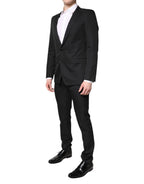 Dolce & Gabbana Black Single Breasted Formal 2 Piece Suit