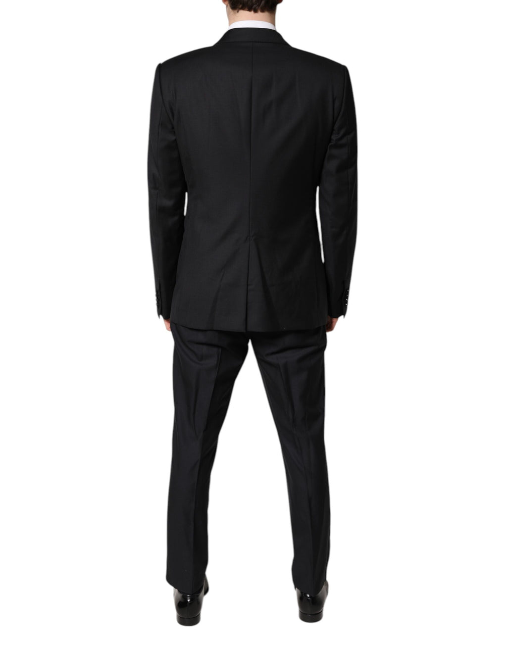 Dolce & Gabbana Black Double Breasted Formal 3 Piece Suit