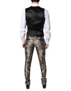 Dolce & Gabbana Multicolor Jacquard Single Breasted 3 Piece Suit