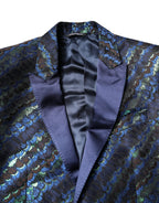 Dolce & Gabbana Multicolor Polyester Jacquard 2 Piece Suit