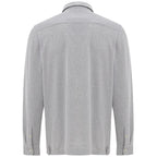 Corneliani Gray Cotton Shirt