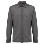 Canali Gray Cotton Pattern Shirt